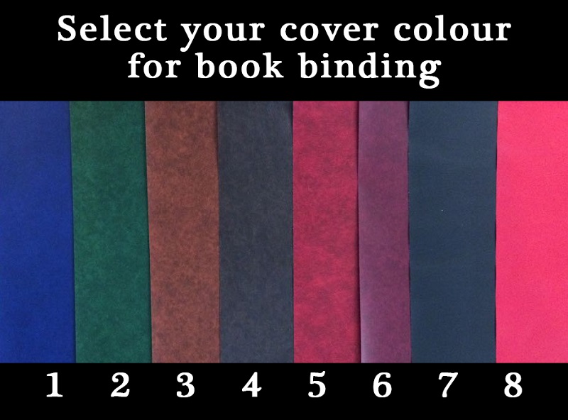 Bookbinding Colours - Bookbinding South Africa