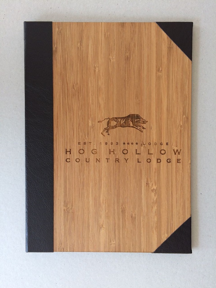 Book binding project for Hog Hollow Country Lodge